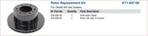 BRAKE DISC ROTOR 655 6K DX ( K71-637-00) 1 ea